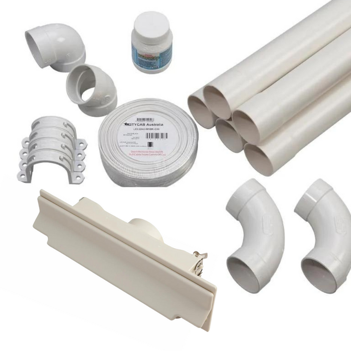 CanSweep Complete Installation Kit Beige